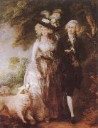 Thomas Gainsborough Mr and Mrs William Hallett USA oil painting artist